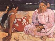 Paul Gauguin Tahitian Women (On the Beach) (mk09) oil painting